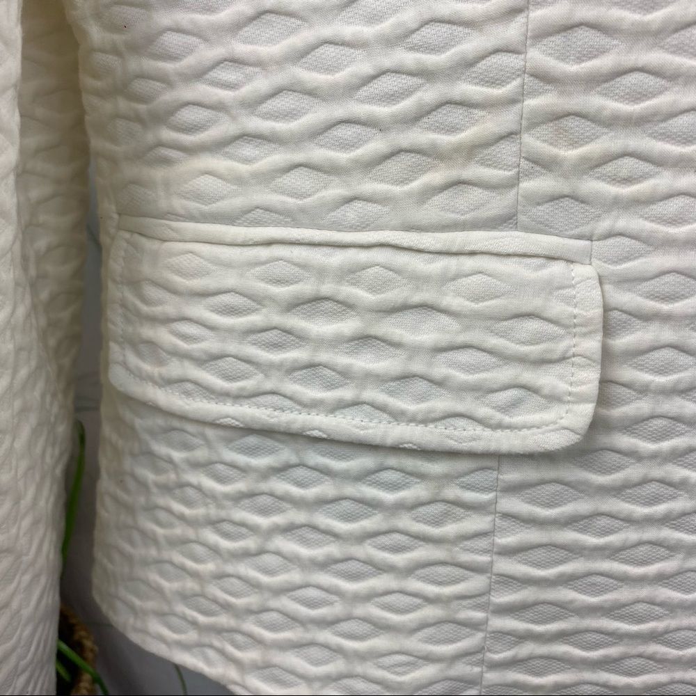 Albert Nipon Textured Button Up Structured Jacket… - image 4